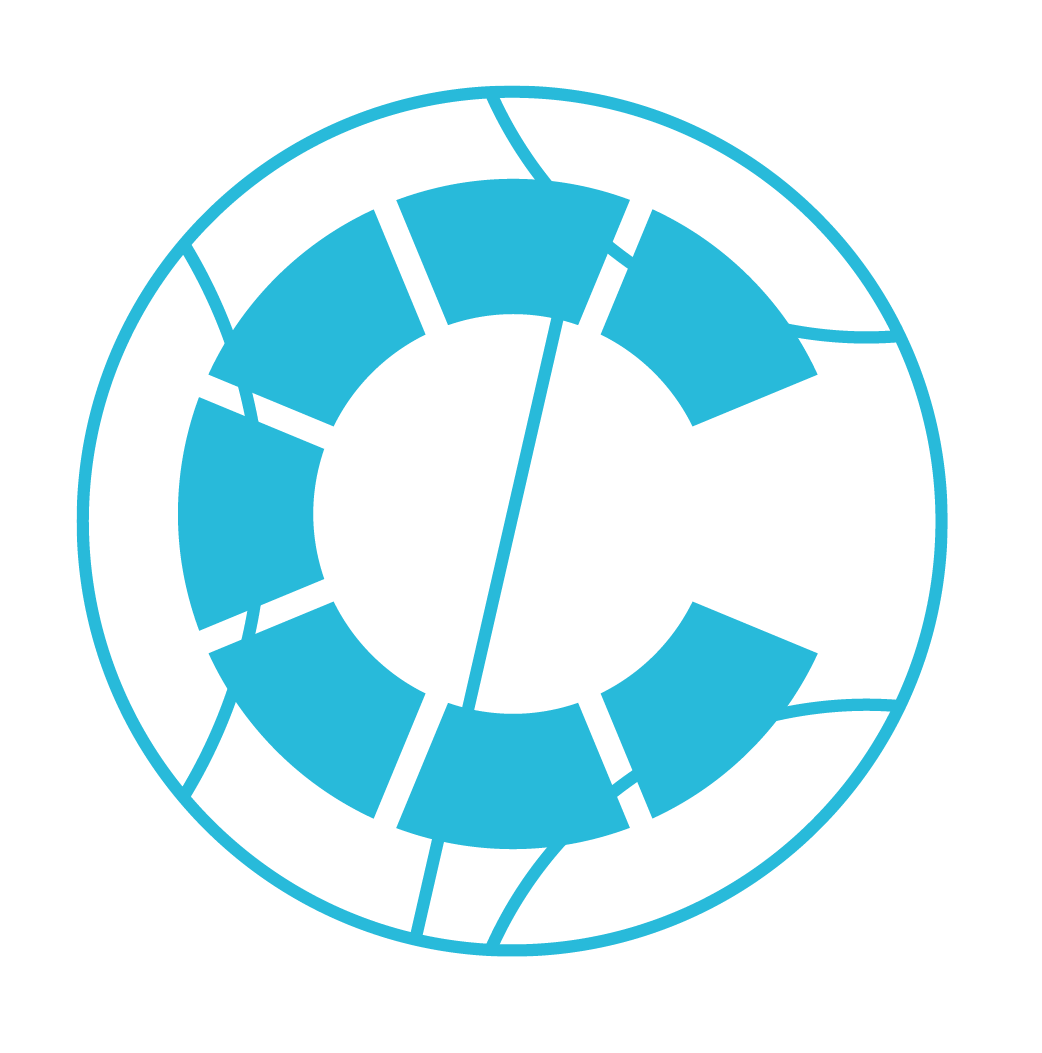 BCI graphic icon in blue
